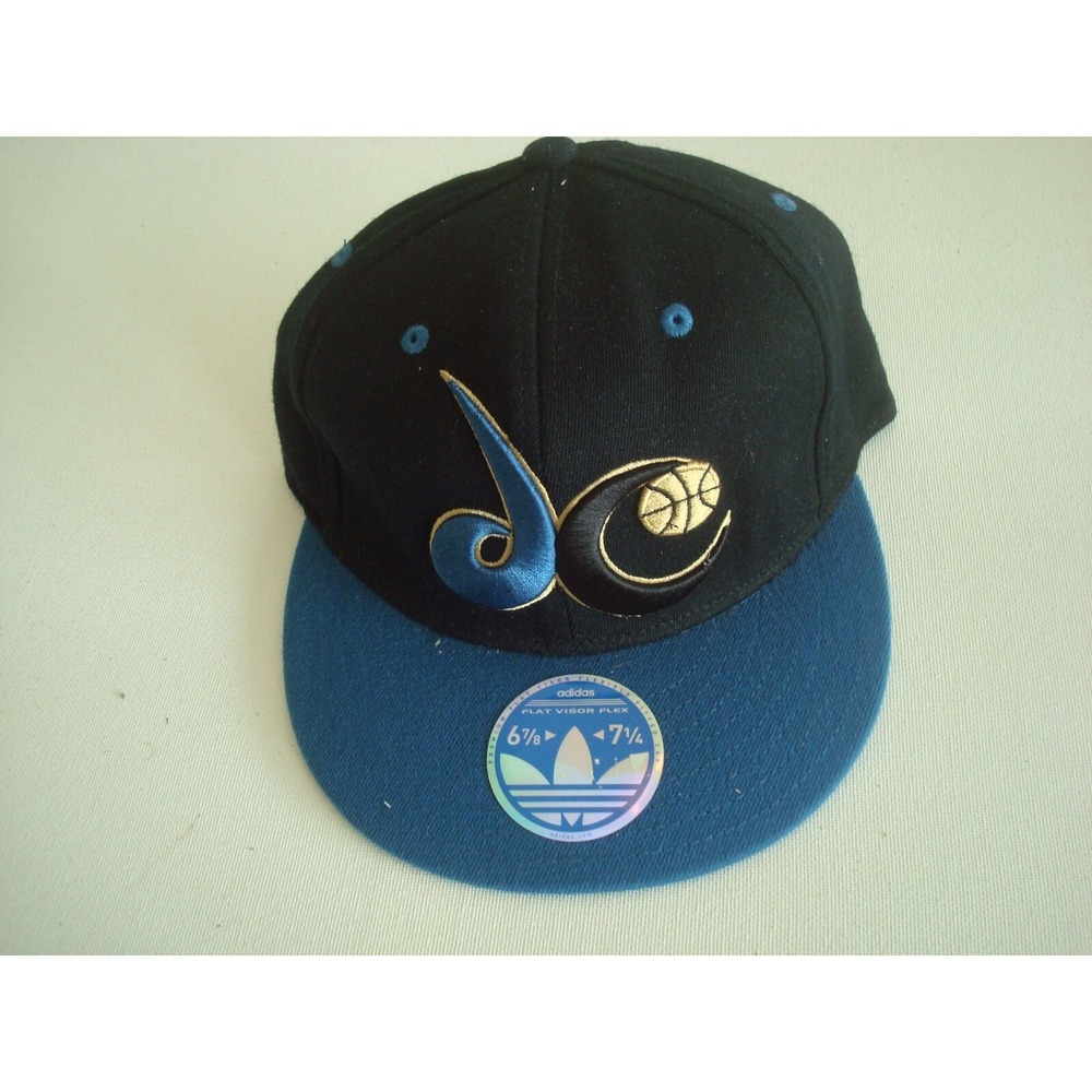 WASHINGTON WIZARDS DC ADIDAS FITTED SZ S/M GOLF BEACH HAT CAP VINTAGE EE2